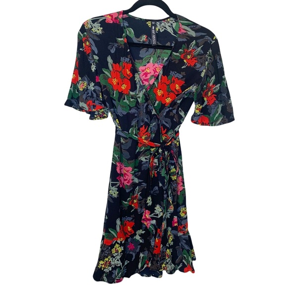 Design Lab Floral Wrap Dress